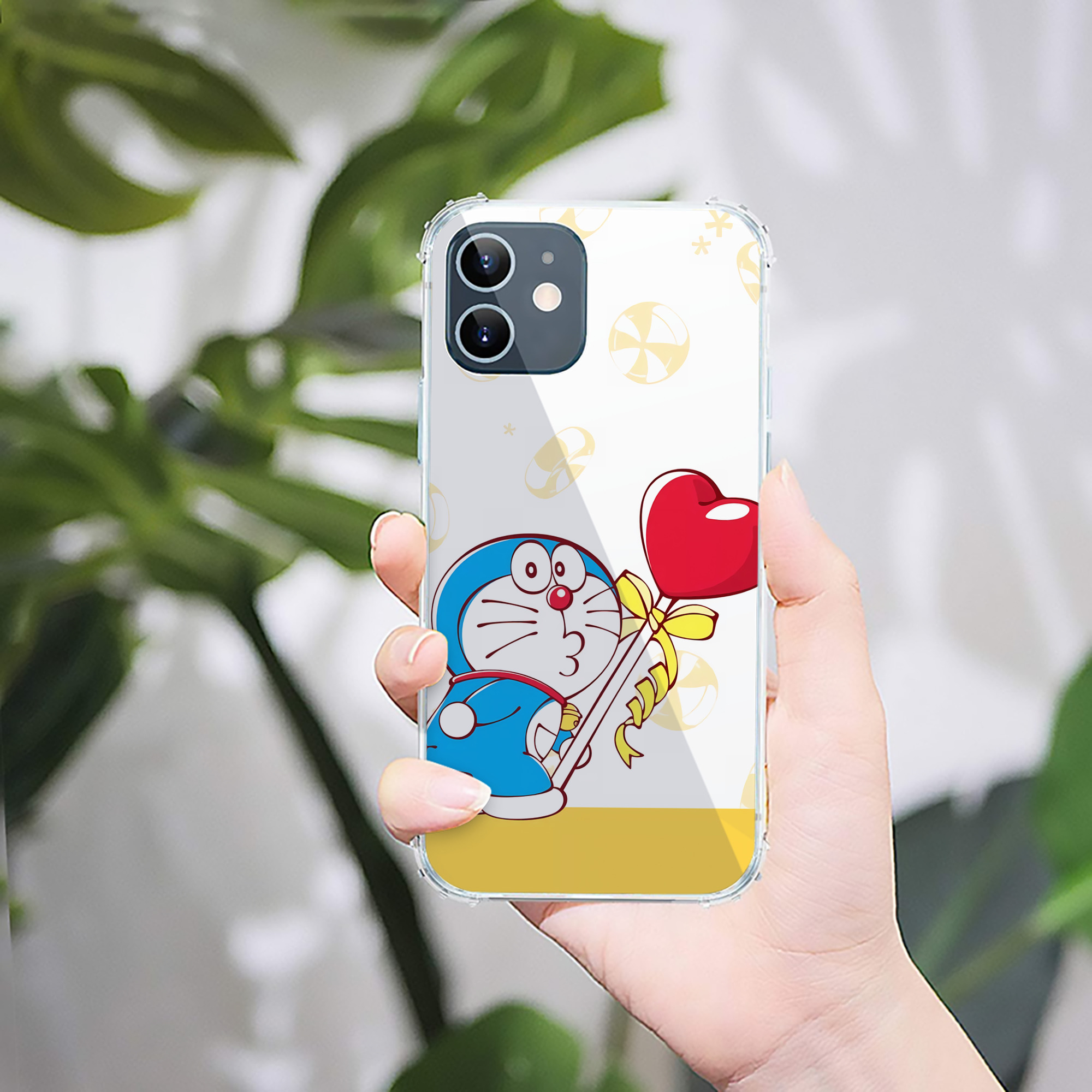 （画像用） ドラえもん Doraemon 【iPhone 12シリーズ対応】透明スマホケース（クリアソフトケース）